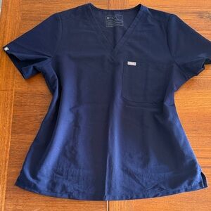 Figs Navy blue Scrub Top